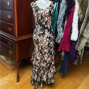 Newport News Beaded Ruffled Dress